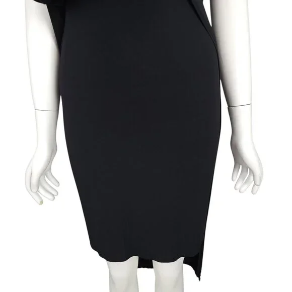 HELMUT LANG Faint Dress Size P Black High Slit Jersey Cutouts Sleeveless *READ* - Picture 6 of 14